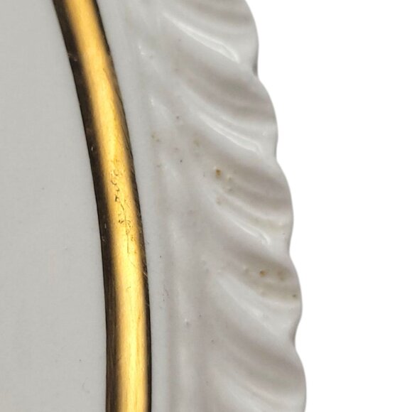 Vintage North Carolina Souvenir Plate With Gold Trim & Scenic Illustrations - Picture 7 of 10